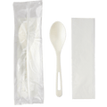 World Centric 6” TPLA Set: (Spoon, Napkin) (QTY:500)