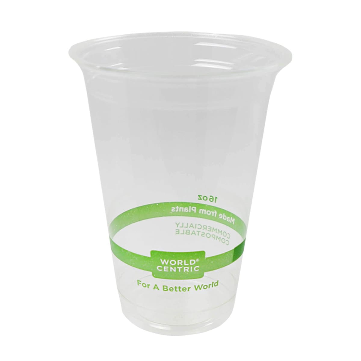 World Centric 16 oz Clear PLA Cold Cup Compostable Drink Cup (QTY 50), SKU CP-CS-16_50