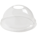 World Centric PLA Dome Lid with Straw Hole for Cold Cups, Fits 9Q-24 oz, Clear (QTY 1000), SKU CPL-CS-12D