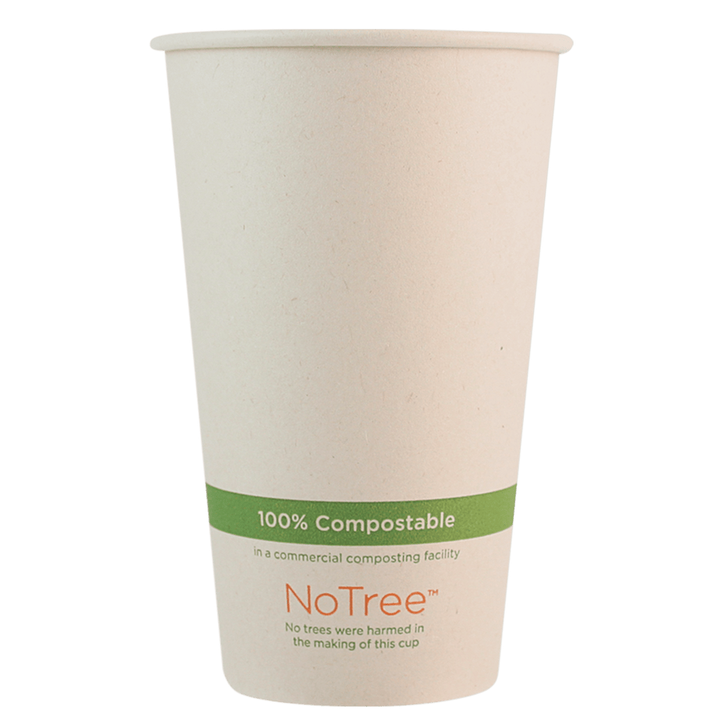 World Centric NoTree 16 oz Paper Hot Cup, Compostable (QTY 1000), SKU CU-SU-16
