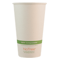 World Centric NoTree 16 oz Paper Hot Cup, Compostable (QTY 1000), SKU CU-SU-16