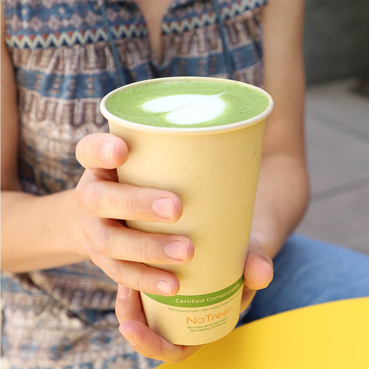 World Centric NoTree 16 oz Paper Hot Cup, Compostable (QTY 1000), SKU CU-SU-16
