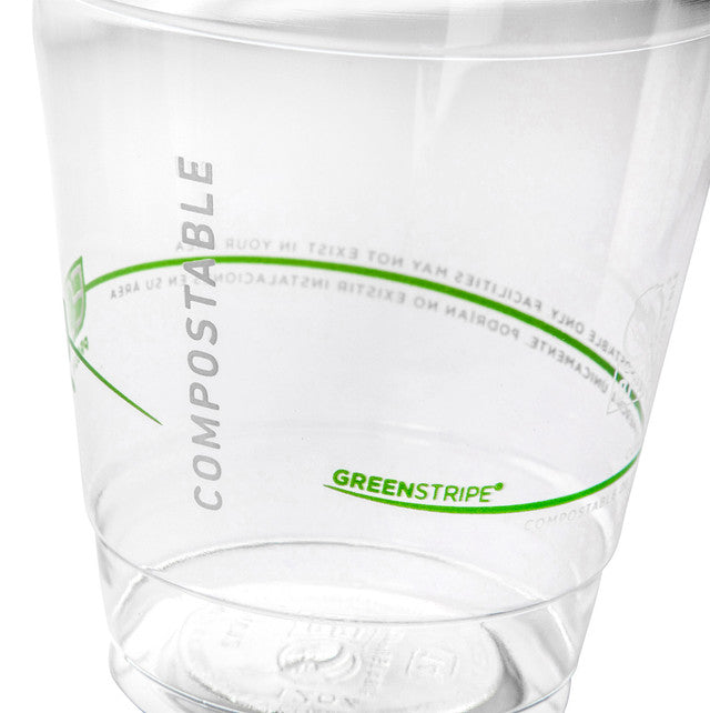 Eco-Products GreenStripe Compostable PLA Cold Cups 20 oz (QTY 1000), SKU EP-CC20-GS