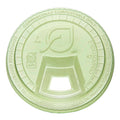Eco-Products GreenStripe Compostable PLA Sip Lid for 9-24 oz Cold Cups, Green (QTY 1000), SKU EP-FLCSGN