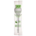 Eco-Products Plantware Renewable & Compostable Individually Wrapped Soup Spoon 6in White, Compostable Wrapper (QTY 1000), SKU EP-S014-W