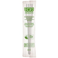 Eco-Products Plantware Renewable Compostable Fork 7" White Individually Wrapped, PLA, Compostable Wrapper (QTY 1000), SKU EP-S017-W