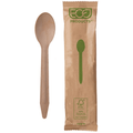 Eco-Products GreenStripe Wood Renewable & Compostable Wrapped FSC Certified Spoon,  6.5 in (QTY 500), SKU EP-S213-W
