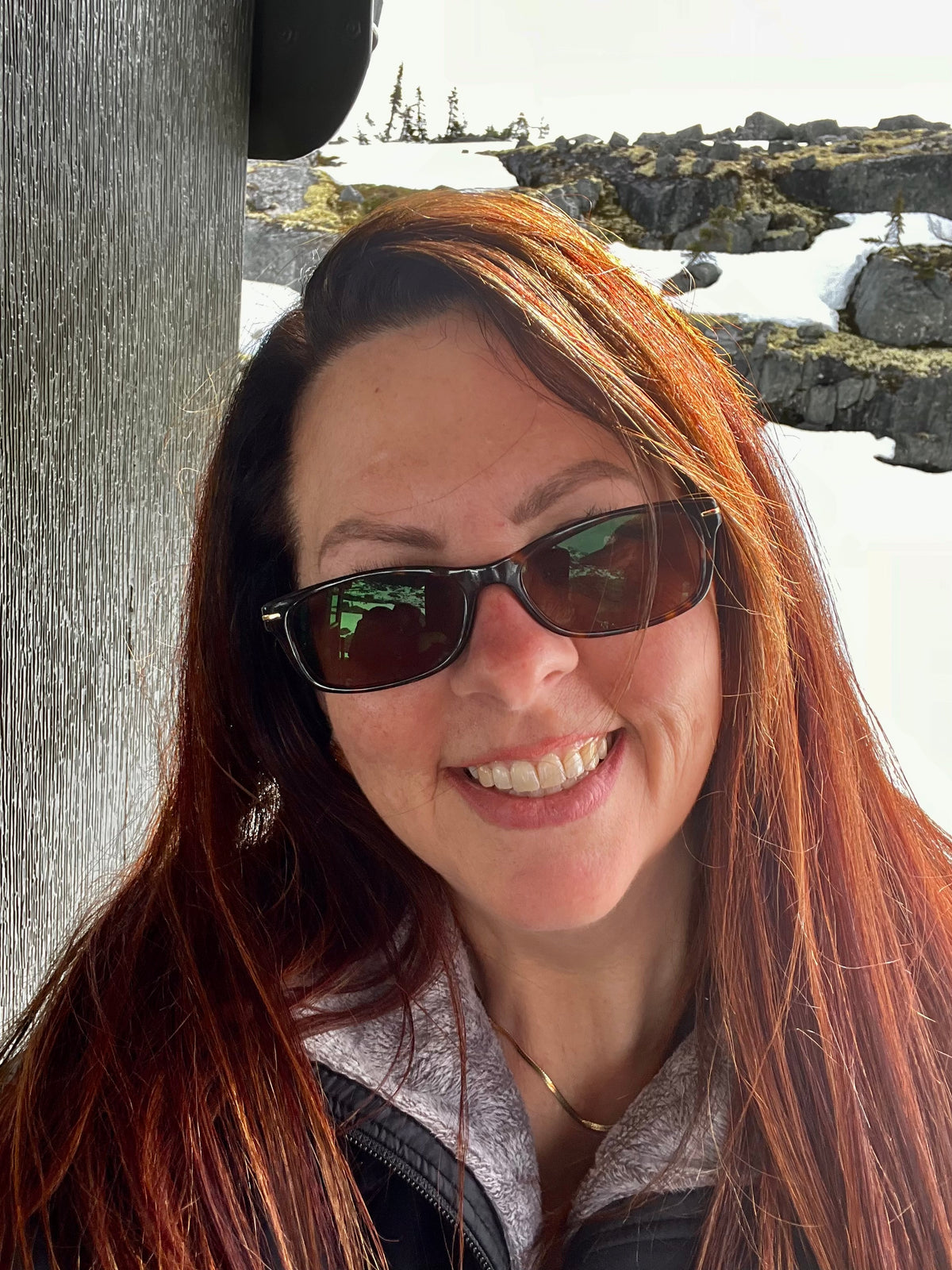 Angela on a trip to Alaska