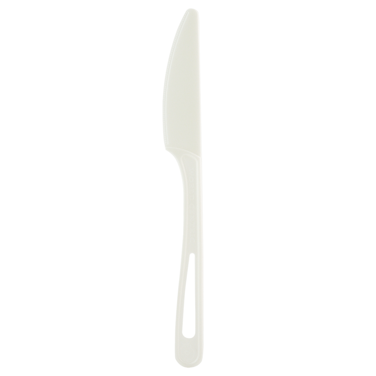 World Centric 6.7" TPLA Knife with Ribbing, Compostable (QTY 1000), SKU KN-PS-6L