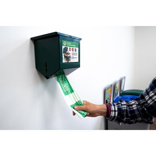 EcoSafe Zero Waste MultiRes Dispenser for HR1617-6 Compostable Liners, SKU MFRD-1