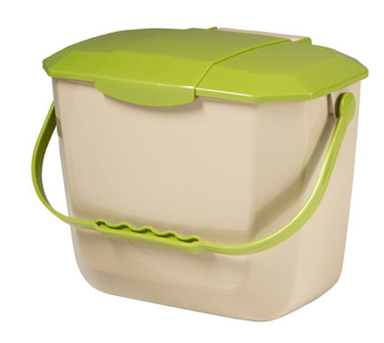 Nova Products 2 Gallon/8 Liter Kitchen Organics Compost Bin, Avocado/Beige (QTY 1), SKU CREW_PP8L