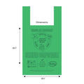 BioBag Compostable Shopping Bags with Handles 16.1x19.7in (QTY 500), SKU RegSHOP