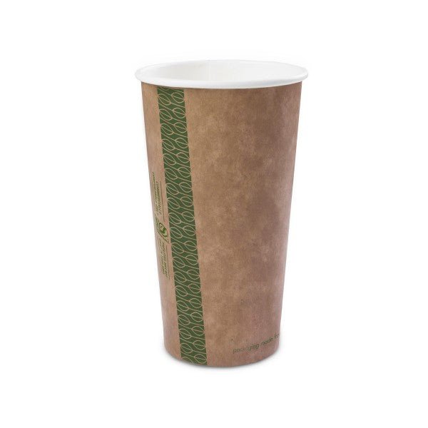 Vegware 20 oz Kraft Hot Cup 89-Series PLA Lined Compostable (QTY 1000), SKU KV-20G