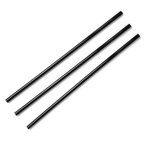 Vegware PLA Cocktail Straw 5.25in Black 3mm Compostable (QTY 10000), SKU VW-STPLA5253-BLK