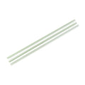 Vegware 8.25" Unwrapped Straw, 5mm, Translucent with Green Stripe, PLA (QTY:6500)